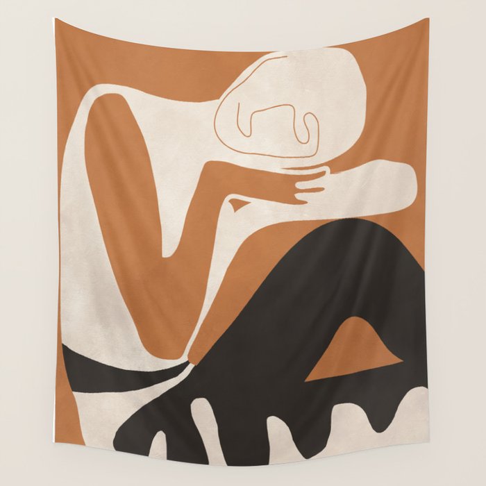 Abstract Art Figure Wall Tapestry Gallery Image 4