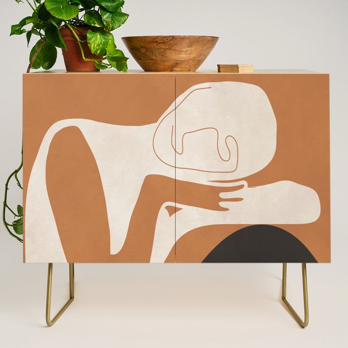 Abstract Art Figure Credenza Gallery Image 1