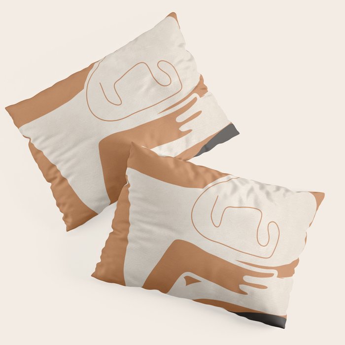 Abstract Art Figure Pillow Sham Gallery Image 3