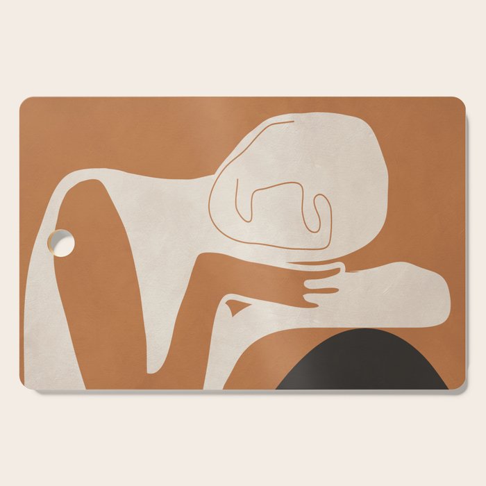 Abstract Art Figure Cutting Board Gallery Image 1