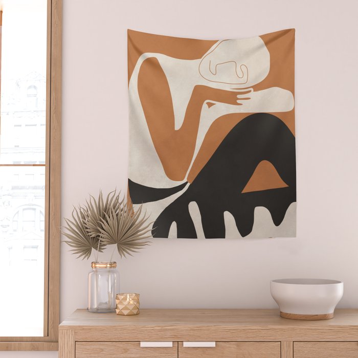 Abstract Art Figure Wall Tapestry Gallery Image 2