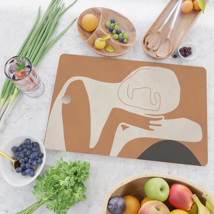 Abstract Art Figure Cutting Board Gallery Image 2