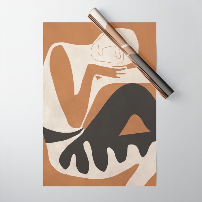 Abstract Art Figure Wrapping Paper Gallery Image 1