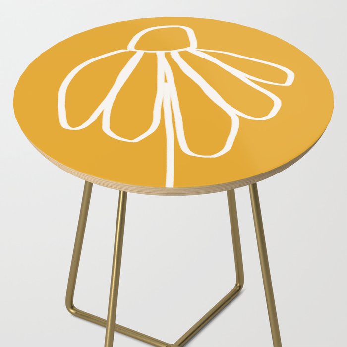 Minimal Flora - daisy yellow Side Table Gallery Image 2