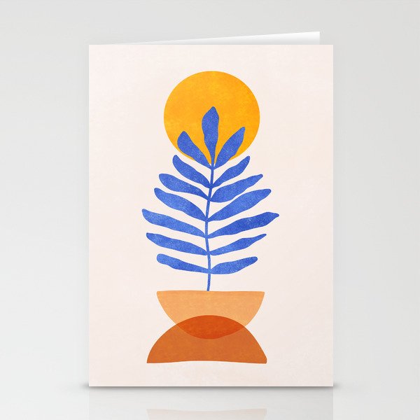 Indie Fern - Abstract Botanical  Stationery Card Gallery Image 2