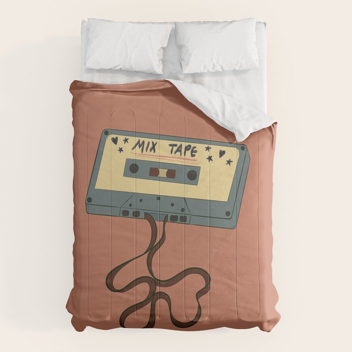 80s Vintage Cassette Mixed Tape  Comforter Gallery Image 6