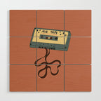 80s Vintage Cassette Mixed Tape  Wood Wall Art Gallery Image 1