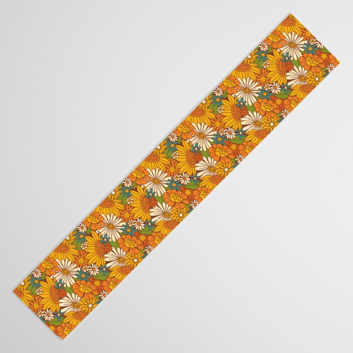 70s Retro Floral Table Runner Gallery Image 3