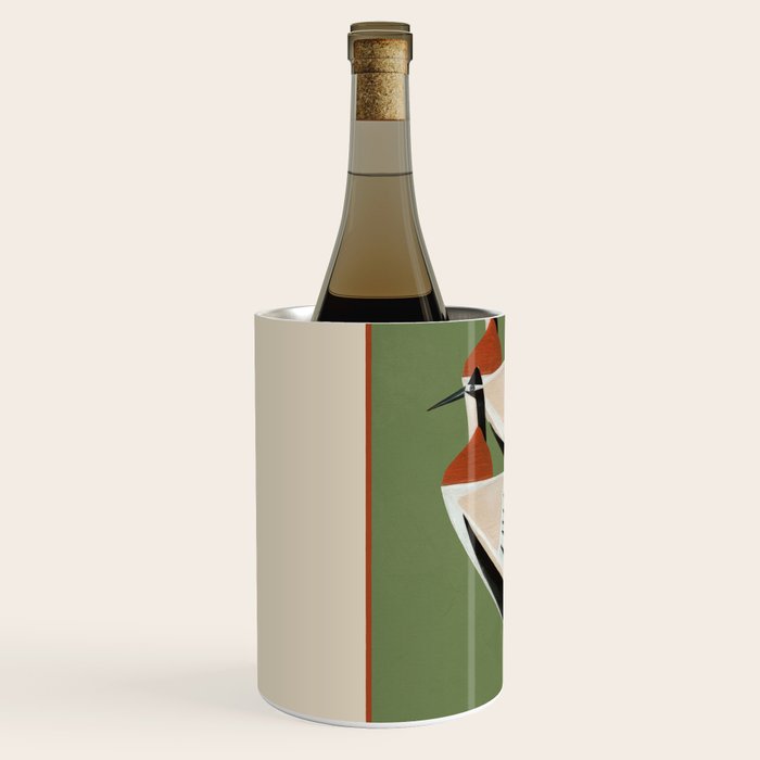 Striped Bird Pair Wine Chiller Gallery Image 2