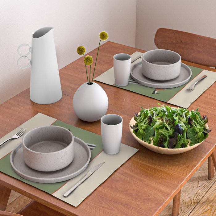 Striped Bird Pair Placemat Gallery Image 2