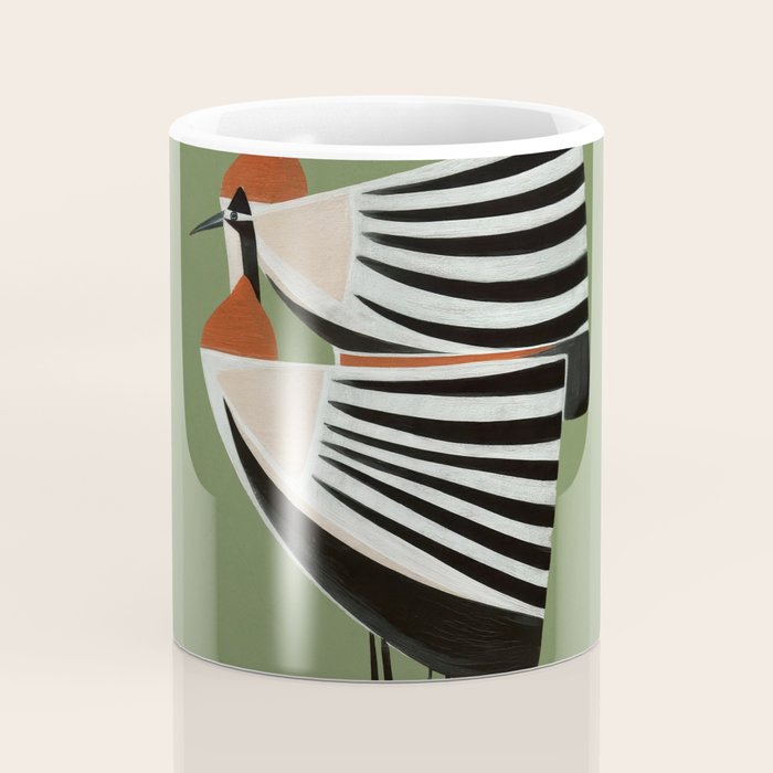 Striped Bird Pair Coffee Mug Gallery Image 4