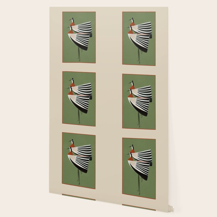 Striped Bird Pair Wallpaper Gallery Image 2