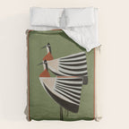Striped Bird Pair Duvet Cover Gallery Image 6