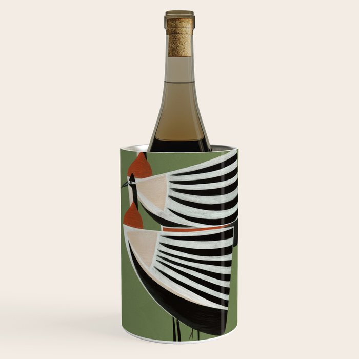 Striped Bird Pair Wine Chiller Gallery Image 1