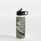 Striped Bird Pair Water Bottle Gallery Image 1