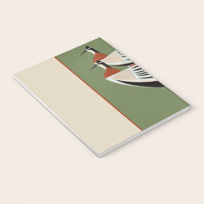 Striped Bird Pair Notebook Gallery Image 3
