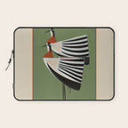 Striped Bird Pair Laptop Sleeve Gallery Image 1