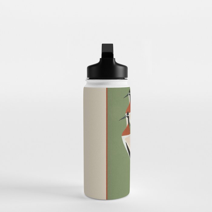 Striped Bird Pair Water Bottle Gallery Image 3
