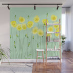 Yellow Wildflowers II Wall Mural Gallery Image 1