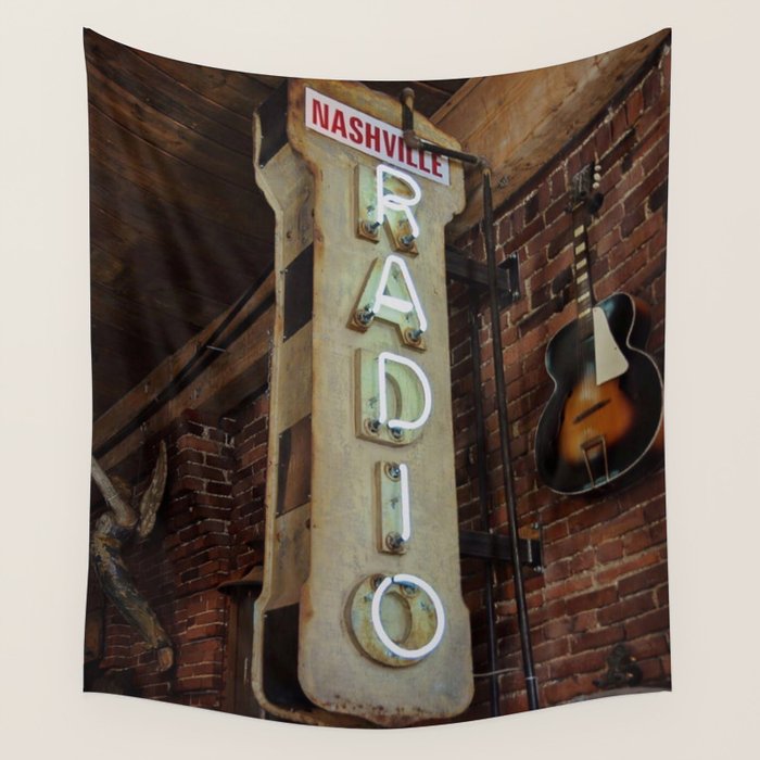 Nashville Radio Wall Tapestry Gallery Image 1