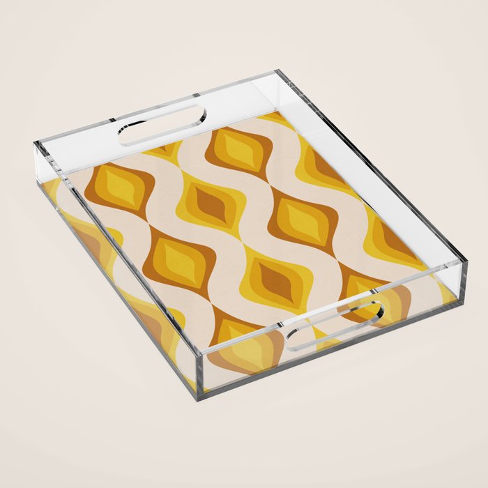 Retro Pattern #2 Acrylic Tray Gallery Image 1