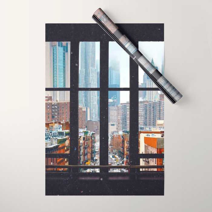 New York City Window Wrapping Paper Gallery Image 1