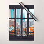 New York City Window Wrapping Paper Gallery Image 1