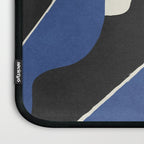 Color Block Abstract Leaf - Blue Black  Laptop Sleeve Gallery Image 3