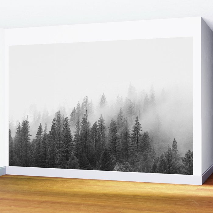 Misty Forest Wall Mural Gallery Image 2