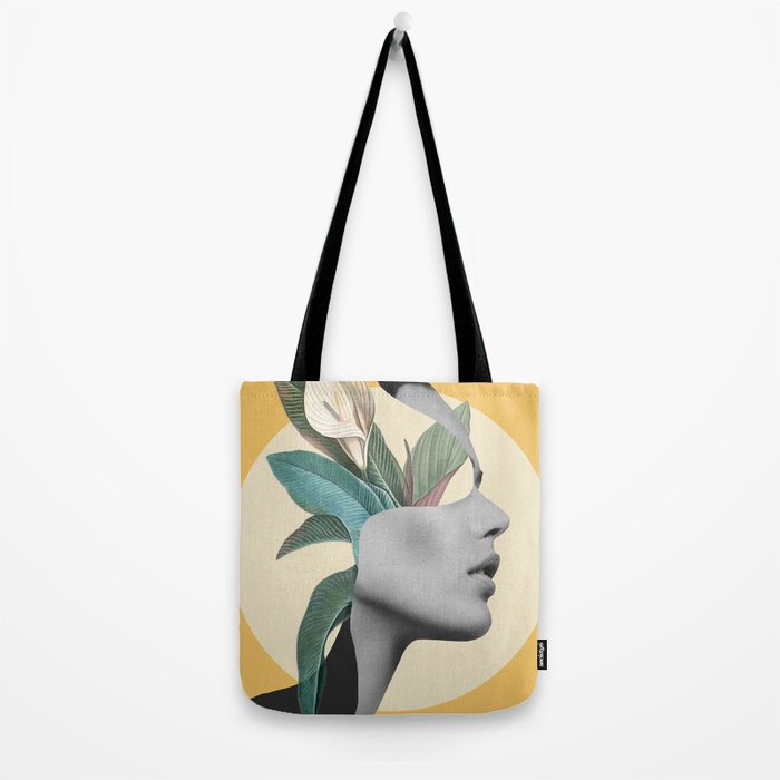 Floral Portrait /collage 3 Tote Bag Gallery Image 2