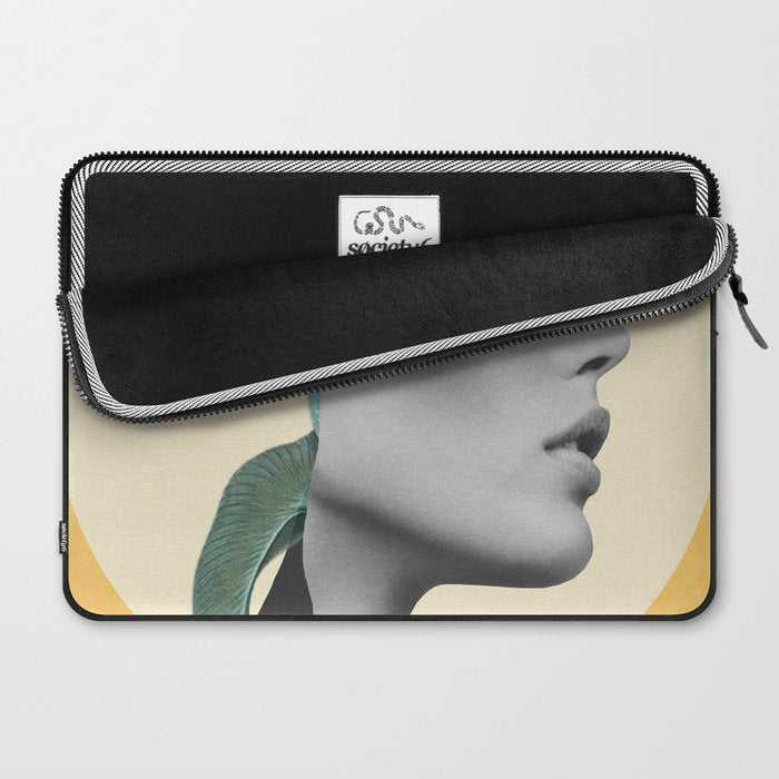 Floral Portrait /collage 3 Laptop Sleeve Gallery Image 2