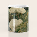 Japanese green Forest Painting Autumn Art Japandi Wall Art maximalist Art Nouveau Botanical Print Coffee Mug Gallery Image 4