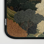 Japanese green Forest Painting Autumn Art Japandi Wall Art maximalist Art Nouveau Botanical Print Laptop Sleeve Gallery Image 3