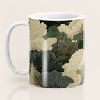 Japanese green Forest Painting Autumn Art Japandi Wall Art maximalist Art Nouveau Botanical Print Coffee Mug Gallery Image 3