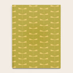 Dragonfly Pattern XV Chartreuse Green Notebook Gallery Image 4
