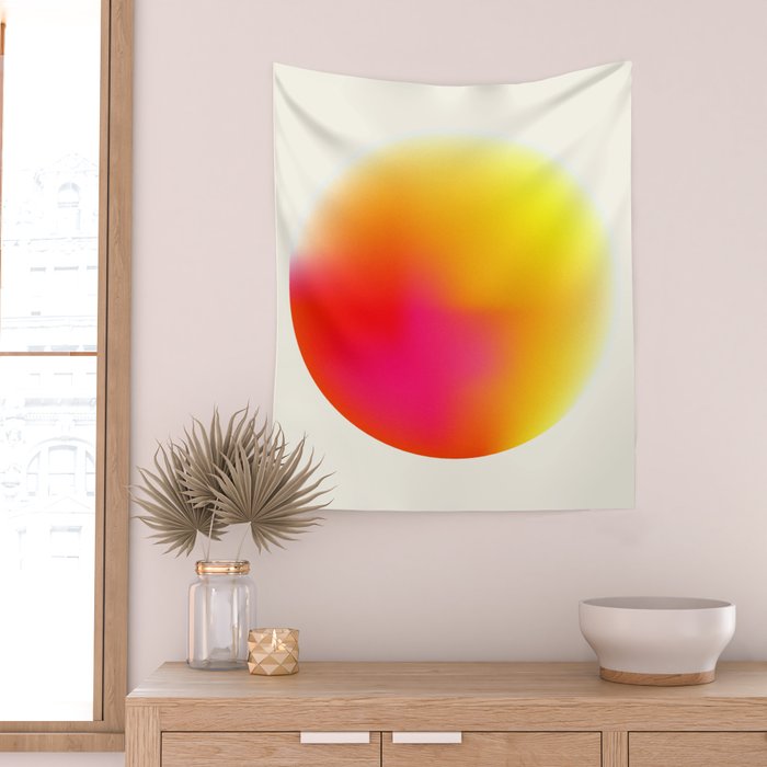 Bold Minimalism - Abstract Sphere Wall Tapestry Gallery Image 2