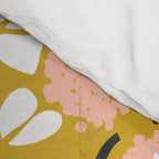 japanese Flowers light mustard Comforter Gallery Image 4