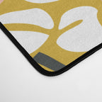 japanese Flowers light mustard Desk Mat Gallery Image 4