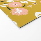 japanese Flowers light mustard Welcome Mat Gallery Image 2