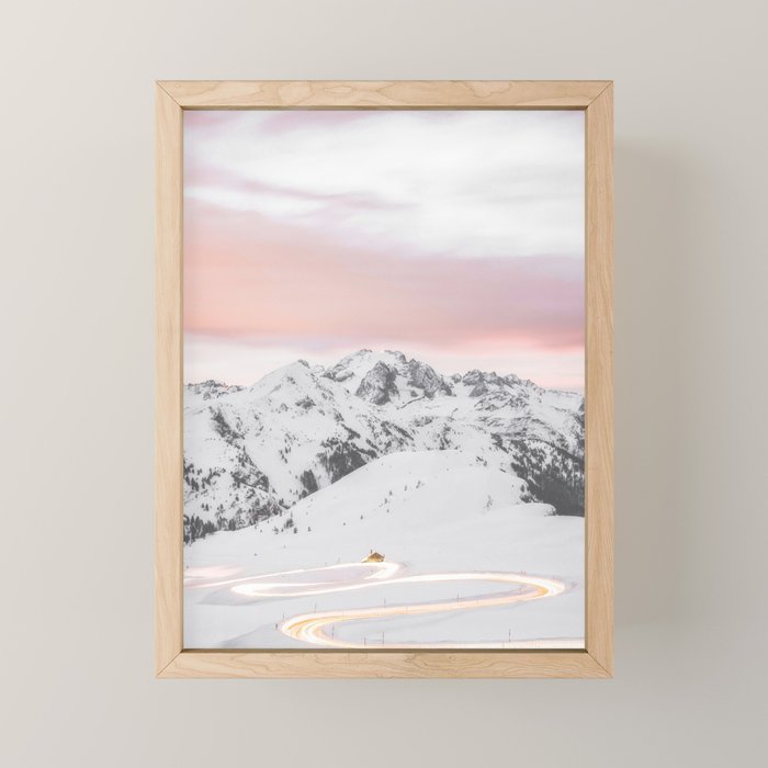 Long Exposure Lapland Landscape Mini Art Print Gallery Image 1