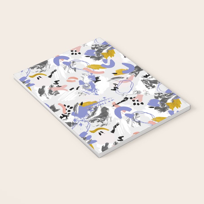Abstract brush strokes splashes Notebook Gallery Image 3
