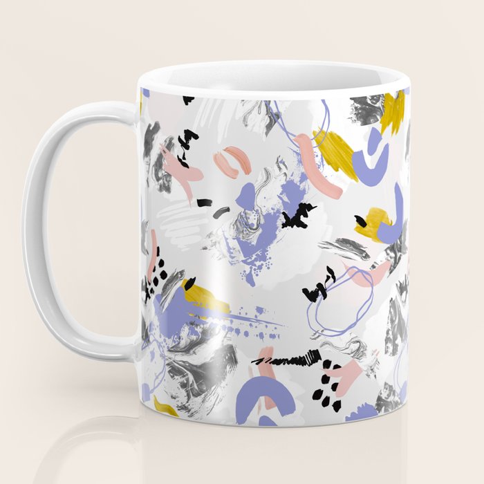 Abstract brush strokes splashes Coffee Mug Gallery Image 3