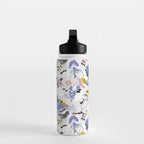 Abstract brush strokes splashes Water Bottle Gallery Image 3