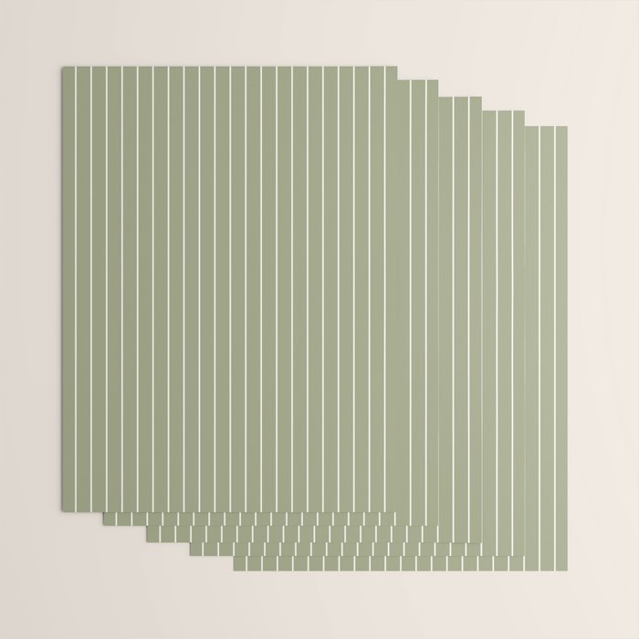 Minimal Arch LIII Earthy Sage Green Modern Geometric Lines Wrapping Paper Gallery Image 3