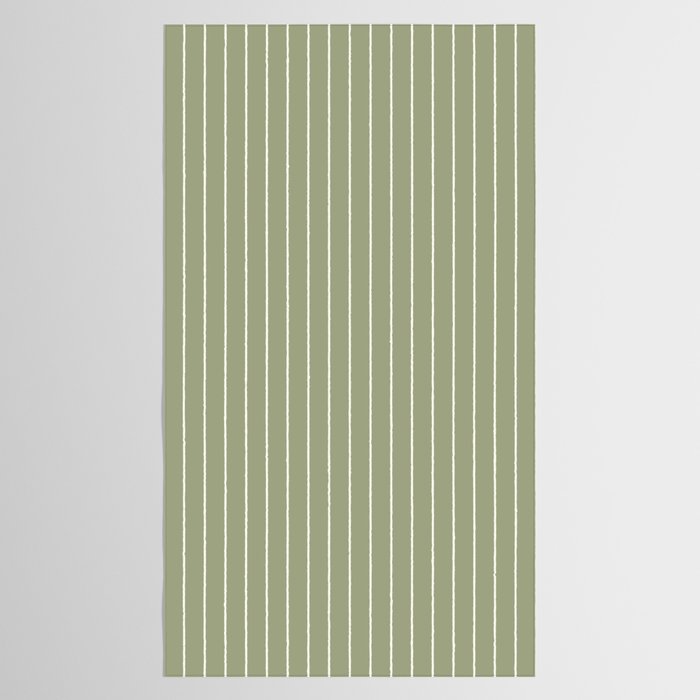 Minimal Arch LIII Earthy Sage Green Modern Geometric Lines Tablecloth Gallery Image 2