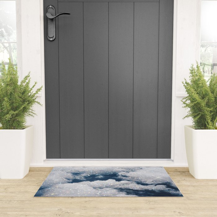 SKY | clouds | blue | glitter | freedom | nature | diamond | bling | collage | inspiration positive  Welcome Mat Gallery Image 3