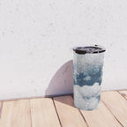 SKY | clouds | blue | glitter | freedom | nature | diamond | bling | collage | inspiration positive  Travel Mug Gallery Image 4