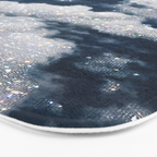 SKY | clouds | blue | glitter | freedom | nature | diamond | bling | collage | inspiration positive  Bath Mat Gallery Image 3