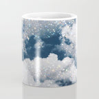 SKY | clouds | blue | glitter | freedom | nature | diamond | bling | collage | inspiration positive  Coffee Mug Gallery Image 4