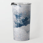 SKY | clouds | blue | glitter | freedom | nature | diamond | bling | collage | inspiration positive  Travel Mug Gallery Image 3